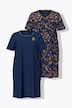 Bigshirts, 2er-Pack, Rundhals/V-Ausschnitt, Halbarm