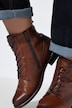 Remonte Leder-Stiefeletten, Wechselfußbett, Weite F 1/2