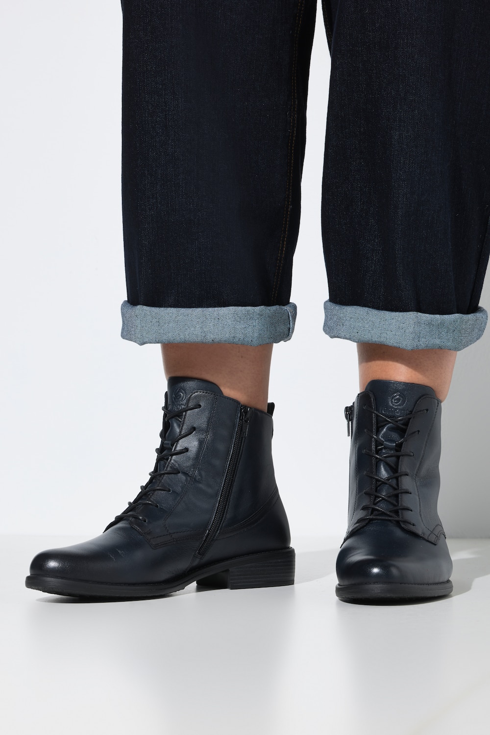 Remonte Leder-Stiefeletten, Wechselfussbett, Weite F 1/2