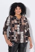 Shirt, grafischer Druck, V-Ausschnitt, 3/4-Arm