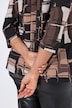 Shirt, grafischer Druck, V-Ausschnitt, 3/4-Arm