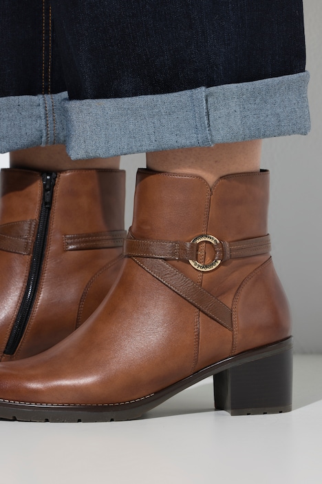 Remonte Leder-Stiefeletten, Wechselfußbett, Weite F 1/2