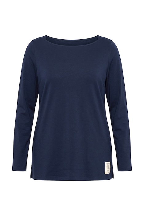 Eco Cotton Long Sleeve Boat Neck Tee