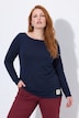 shirt, knopen, boothals, lange mouwen, biologisch katoen