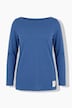 shirt, knopen, boothals, lange mouwen, biologisch katoen