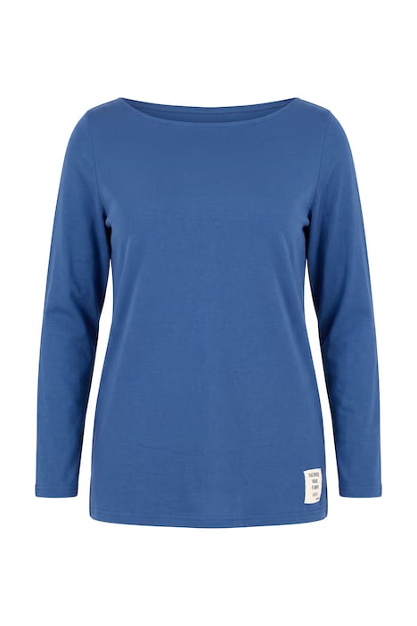 Eco Cotton Long Sleeve Boat Neck Tee