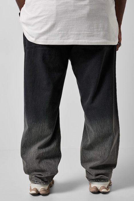 Jeans, Baggy Fit, 5-Pocket, Dip-Dye Farbverlauf, bis 72