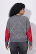 Strickjacke, Argyle-Muster, V-Ausschnitt, Langarm