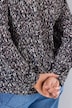 Bluse, Schluppe, Stehkragen, Langarm