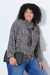 Bluse, Schluppe, Stehkragen, Langarm