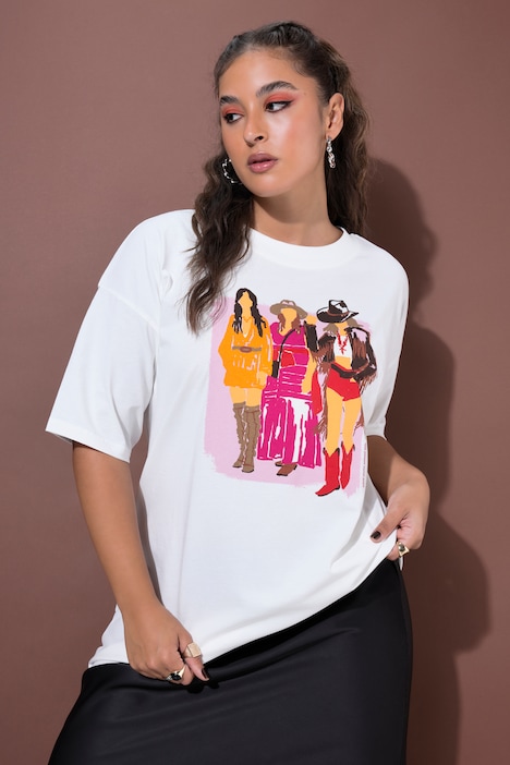 T-Shirt, Oversize Shape, Lady-Print