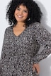 Maxikleid, A-Linie, V-Ausschnitt, Langarm