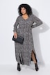Maxikleid, A-Linie, V-Ausschnitt, Langarm