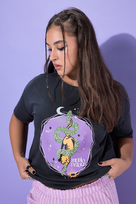 T-Shirt, Oversize Shape, Print, Vintage Look