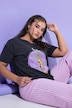 T-Shirt, Oversize Shape, Print, Vintage Look