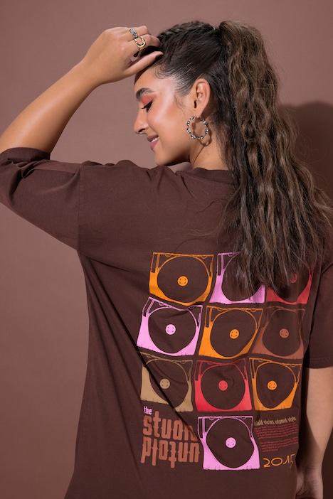 T-shirt oversized, imprimé STD NTLD
