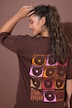 T-shirt oversized, imprimé STD NTLD