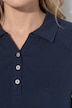 Poloshirt, Rippjersey, Polokragen, Langarm, Biobaumwolle