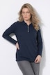 Poloshirt, Rippjersey, Polokragen, Langarm, Biobaumwolle