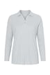 Poloshirt, Rippjersey, Polokragen, Langarm, Biobaumwolle