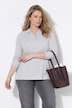 Poloshirt, Rippjersey, Polokragen, Langarm, Biobaumwolle