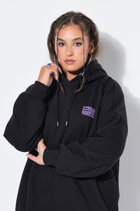 Sweatshirt, Oversize Shape, Stickerei, Kapuze