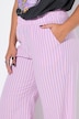 Hose, wide Legs, Seersucker, Streifen