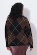Pullover, Argyle-Muster, Stehkragen, Langarm