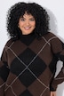 Pullover, Argyle-Muster, Stehkragen, Langarm