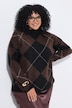 Pullover, Argyle-Muster, Stehkragen, Langarm