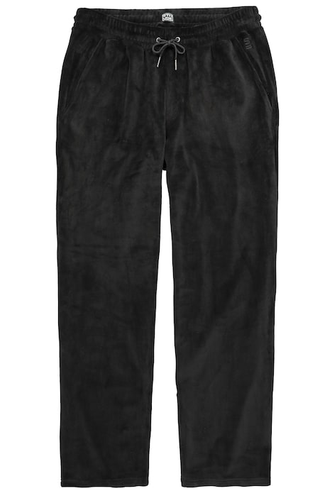 Velurové kalhoty, volný střih, 3 kapsy, do velikosti 8XL