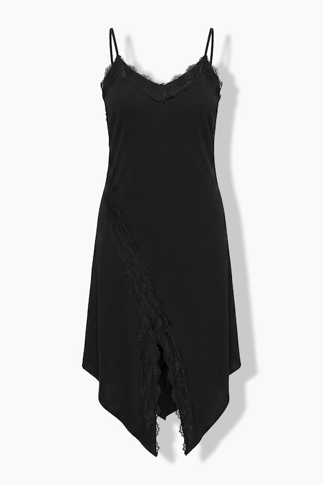Slinky-Maxikleid, A-Linie, V-Ausschnitt, ärmellos