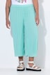 Plissee-Culotte, weites, gerades Bein