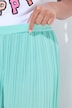 Plissee-Culotte, weites, gerades Bein
