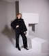 Faux Fur-Trimmed Long Sleeve Cape Jacket