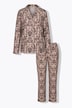Pyjama, Karo/Ornamente, Reverskragen, Langarm