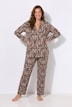 Pyjama, Karo/Ornamente, Reverskragen, Langarm