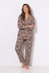 Pyjama, Karo/Ornamente, Reverskragen, Langarm