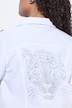 Jeansjacke, Glitzersteinchen Leopard, Langarm
