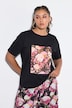 T-shirt, oversized model, glitterbloemen