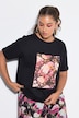 T-shirt, oversized model, glitterbloemen