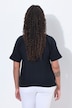 Bluse, A-Linie, Leinenoptik, Halbarm