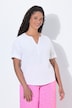 Bluse, A-Linie, Leinenoptik, Halbarm