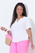 Bluse, A-Linie, Leinenoptik, Halbarm