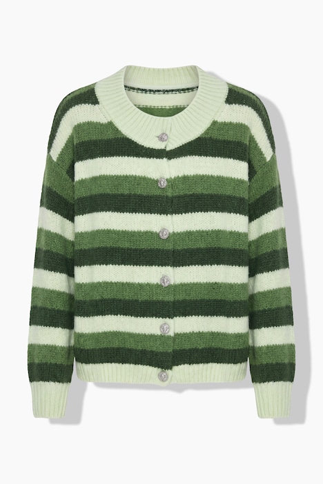 Cardigan oversized à motif rayé