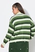 Cardigan oversized à motif rayé