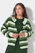 Cardigan oversized à motif rayé