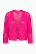 Lochstrick-Jacke, oversized, offene Form, 3/4-Ärmel