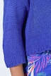 Lochstrick-Jacke, oversized, offene Form, 3/4-Ärmel