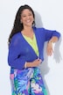 Lochstrick-Jacke, oversized, offene Form, 3/4-Ärmel